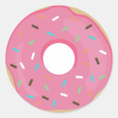 Moderner Donut-Umschlag Aufkleber (Vorderseite)