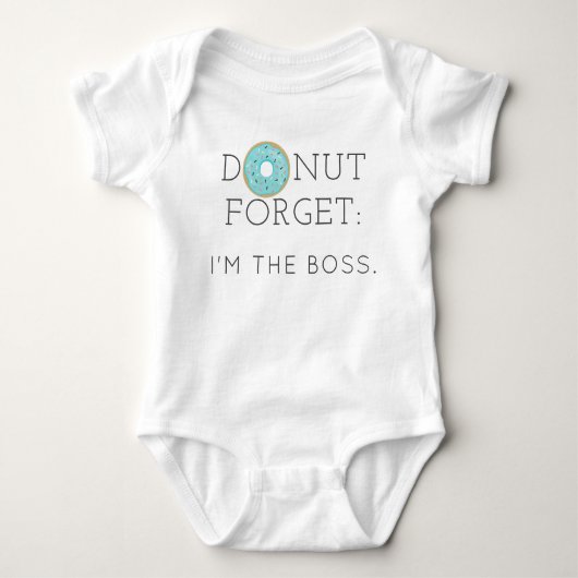 Moderner Donut Vergessen Baby Bodysuit aus einer H Baby Strampler (Vorderseite)