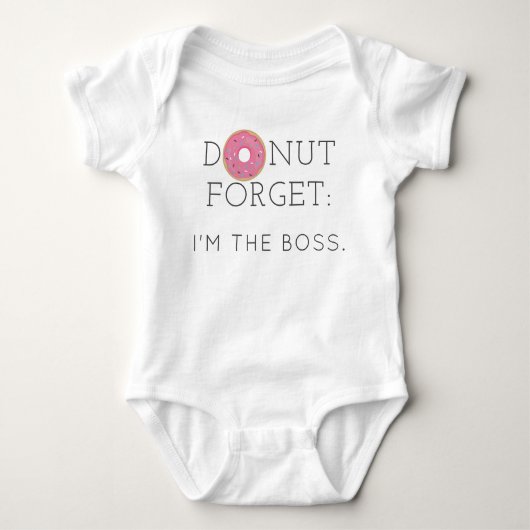 Moderner Donut Vergessen Baby Bodysuit aus einer H Baby Strampler (Vorderseite)
