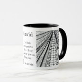 Moderner Doodle mit Zitat über Perspektive und Nam Tasse (VorderseiteRechts)