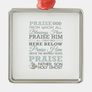 MODERNER DOXOLOGY ORNAMENT AUS METALL