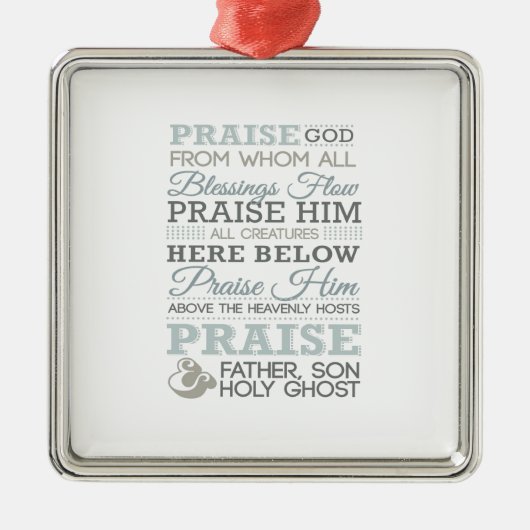 MODERNER DOXOLOGY ORNAMENT AUS METALL (Vorne)