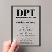 Moderner DPT Arzt für Physikalische Therapie Absch Acryleinladungen (Insitu (Handheld))