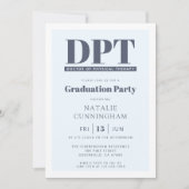 Moderner DPT Arzt für Physikalische Therapie Absch Einladung (Vorderseite)