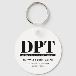 Moderner DPT Arzt für Physikalische Therapie Absch Schlüsselanhänger