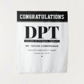 Moderner DPT Arzt für Physikalische Therapie Absch Wandteppich (Vorderseite)