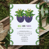 Moderner Drache, der er oder sie Geschlecht zeigt, Einladung