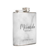 Moderner Drehbuch-Personalisierte Bridesmaid-Flasc Flachmann (Rechts)