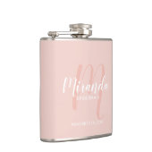 Moderner Drehbuch-Personalisierte Bridesmaid-Flasc Flachmann (Rechts)