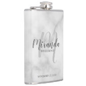 Moderner Drehbuch-Personalisierte Bridesmaid-Flasc Flachmann (Rechts)