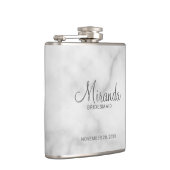 Moderner Drehbuch-Personalisierte Bridesmaid-Flasc Flachmann (Rechts)