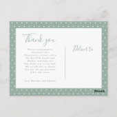 Moderner Drehbuchname Multi Foto Polka Punkt Postkarte (Rückseite)