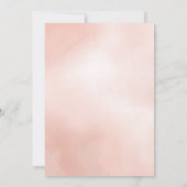 Moderner Drehrosa mädchenhafter Junggeselinnen-Abs Ankündigung (Rückseite)