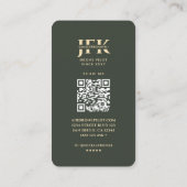 Moderner Drohnenpilot - Grünes Gold Visitenkarte (Rückseite)