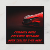 Moderner Druck Waschen Mobile Auto Wash qr Code Quadratische Visitenkarte (Vorderseite)