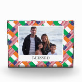 Moderner DUAL IRISH AMERICAN Foto Block (Vorderseite)