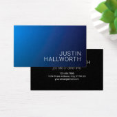 Moderner dunkelblauer Farbverlauf und minimaler be (Schreibtisch)