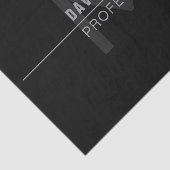 Moderner dunkelgrauer Beruflicher Name Seidenpapier (Ausschnitt)