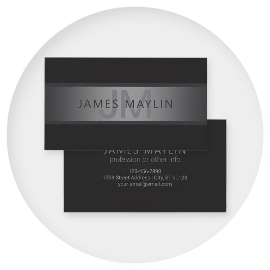 Moderner dunkelgrauer Gradient Name oder Firmennam