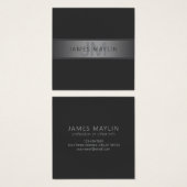 Moderner dunkelgrauer Gradient Name oder Firmennam (Vorne & Hinten)