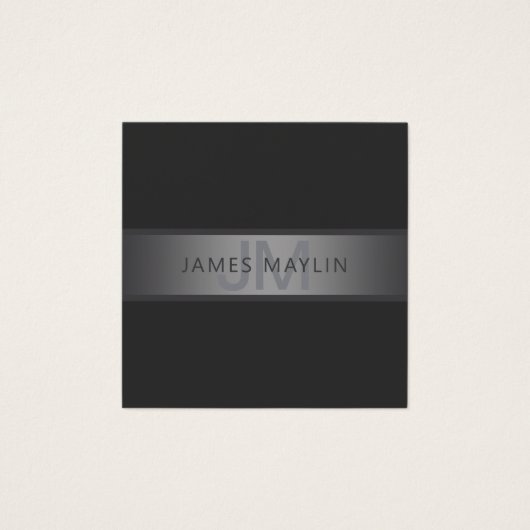 Moderner dunkelgrauer Gradient Name oder Firmennam (Vorderseite)