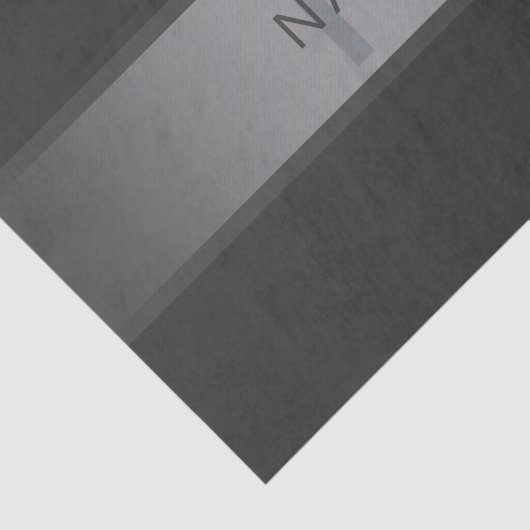 Moderner dunkelgrauer Gradient Name oder Firmennam Seidenpapier (Ausschnitt)