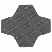 Moderner, dunkelgrauer Mit Monogramm Name/anderer  Fußball (Flach)