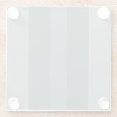 Moderner dunkelgrüner Farbblock Glasuntersetzer (Rückseite)