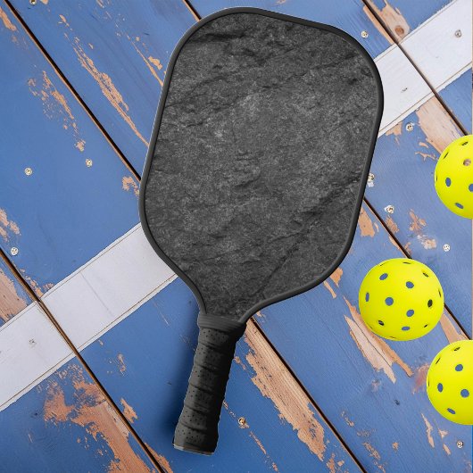 Moderner dunkler Granitstein Pickleball Schläger