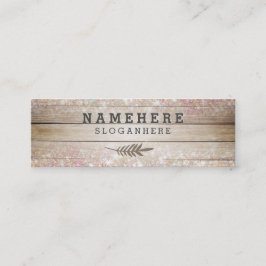 Moderner dunkler Kaffee-hölzerner Mini Visitenkarte