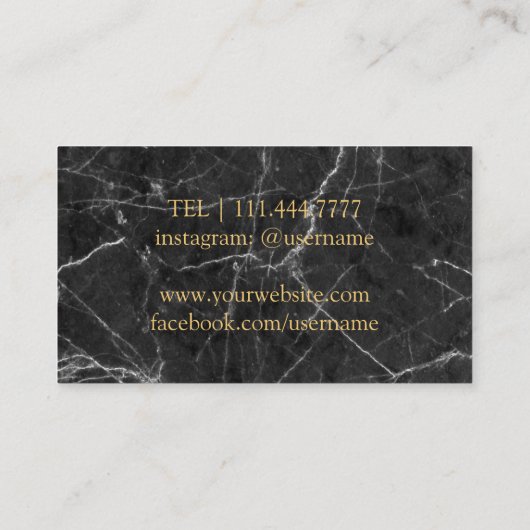 Moderner dunkler Marmorwein-BarkeeperSommelier Visitenkarte (Rückseite)