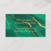 Moderner Dunkler Marmorweinpromenade Barkeeper Som Visitenkarte (Rückseite)