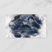 Moderner dunkler Marmorweinpromenade Barkeeper Som Visitenkarte (Rückseite)