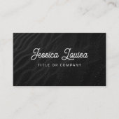 Moderner Dunkler Sand QR Code Visitenkarte (Vorderseite)