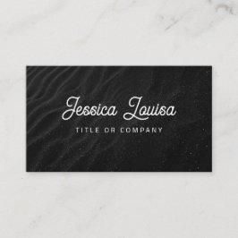 Moderner Dunkler Sand QR Code Visitenkarte