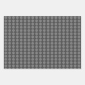 Moderner dunkler und hellgrauer Minimalistischer P Geschenkpapier Set (Vorderseite 3)