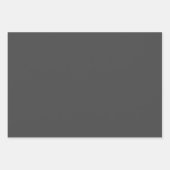 Moderner dunkler und hellgrauer Minimalistischer P Geschenkpapier Set (Vorderseite 2)