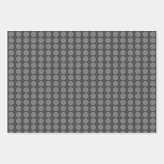 Moderner dunkler und hellgrauer Minimalistischer P Geschenkpapier Set (Vorderseite)