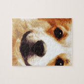 moderner durchgebrannter WaliserCorgi Puzzle (Horizontal)