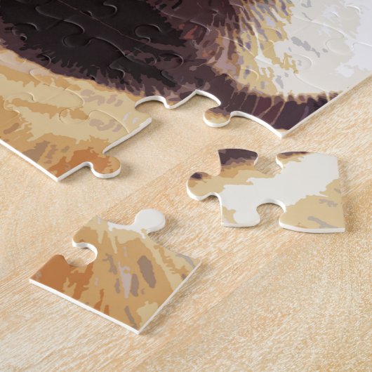 moderner durchgebrannter WaliserCorgi Puzzle (Seite)