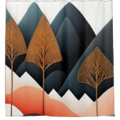 Moderner Duschvorhang aus dem Mittelalter (Vorderseite)