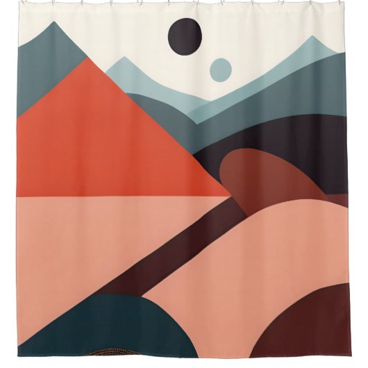 Moderner Duschvorhang aus dem Mittelalter - Aufzug (Vorderseite)