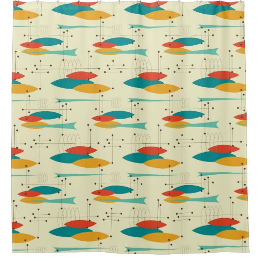 Moderner Duschvorhang aus dem Mittelalter, Muster (Vorderseite)