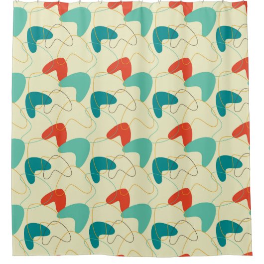 Moderner Duschvorhang aus dem Mittelalter, Retromu (Vorderseite)