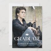 Moderner Dusty Overlay Foto Abschluss Ankündigung (Vorderseite)