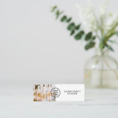 Moderner Ecommerce Online-Shop QR-Code Mini Visitenkarte (Stehend Vorderseite)