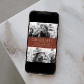 Moderner Edge Brown 2 Foto Abschluss Ankündigung