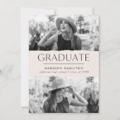 Moderner Edge Creme 2 Foto Abschluss Ankündigung (Vorderseite)