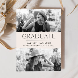 Moderner Edge Creme 2 Foto Abschluss Ankündigung