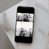 Moderner Edge Gold 2 Foto Abschluss Ankündigung